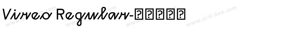 Vireo Regular字体转换